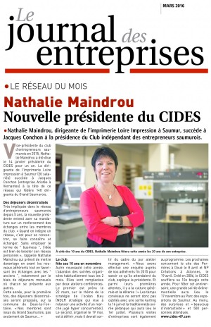 Nathalie Maindrou, nouvelle présidente du CIDES